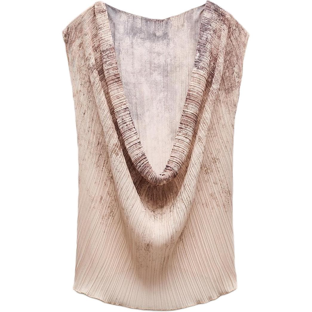 Футболка ZARA Tie-Dye Sleeveless T-Shirt - изображение 2