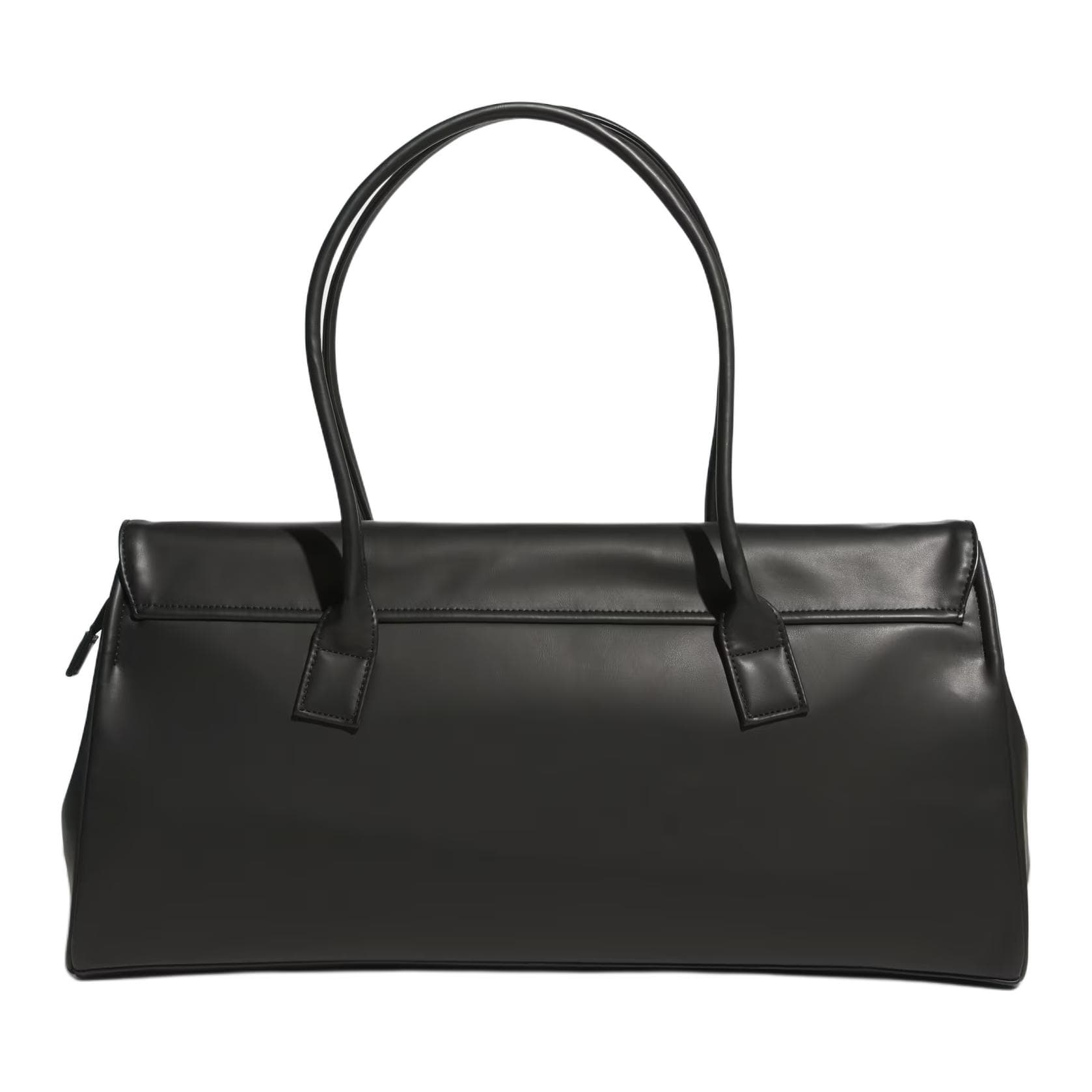 Мини-сумка Adidas Originals Трилистник Полиуретан Длинный Ручка Сумка Плечевая Сумка Большая Женская Черная - изображение 3