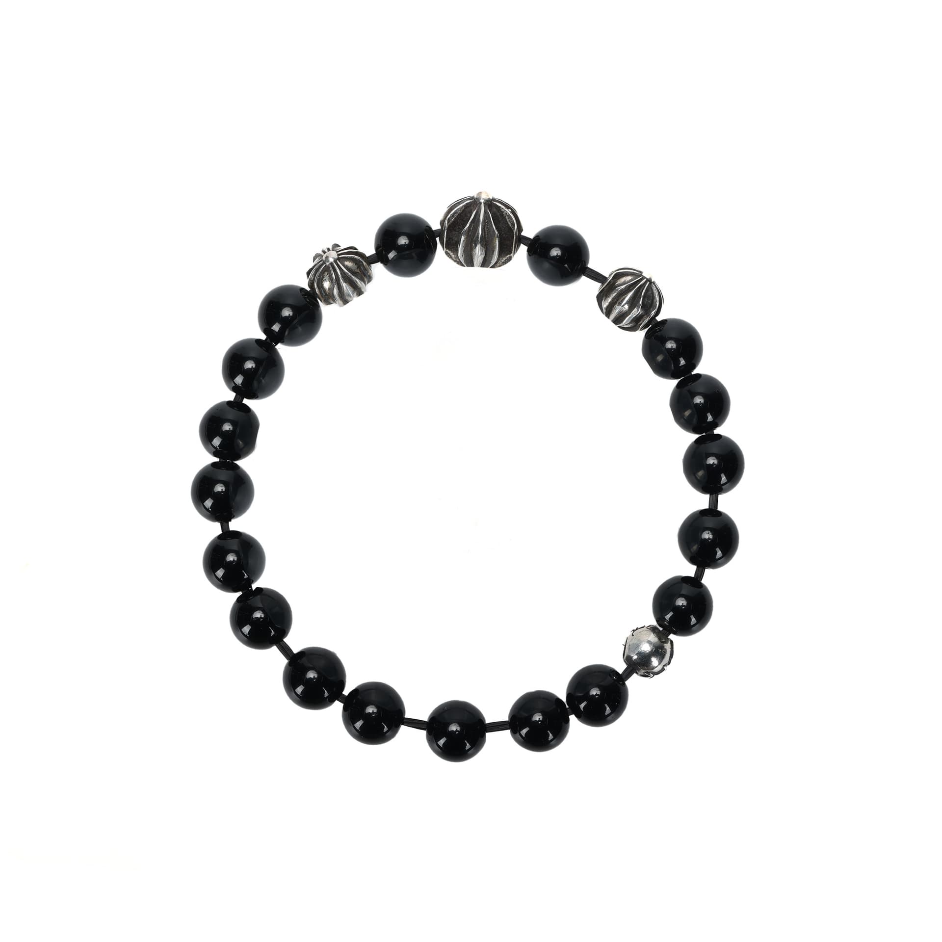 Chrome Hearts Obsidian Bead Bracelet - изображение 2