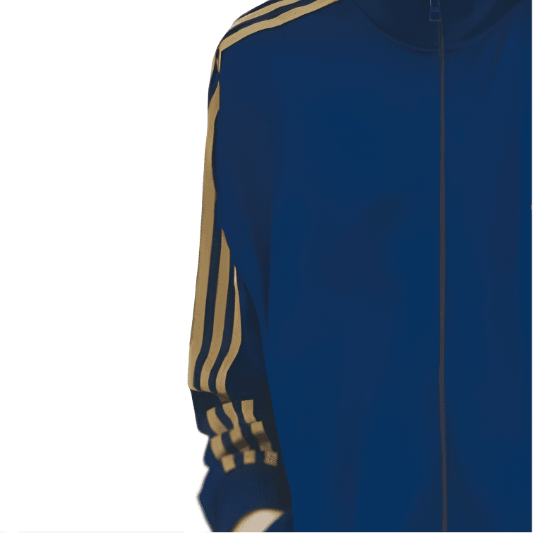 Куртка Adidas Originals BECKENBAUERTRACK Комплект AW24 Куртки и Пальто Мужской Синий Желтый - изображение 5