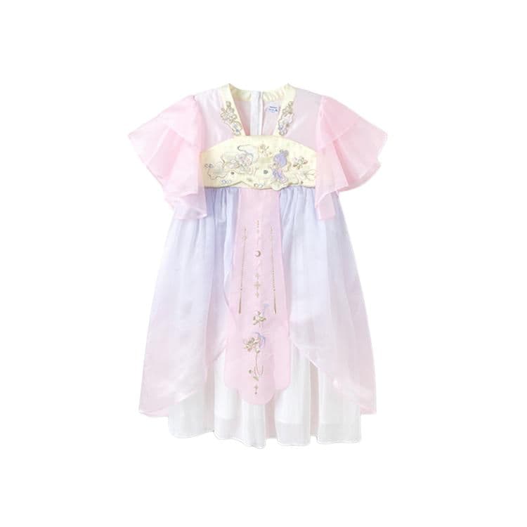 BALABALA X RUOLAI LIANMINGKUAN Платье SS26 Весенне-летнее для детей 3-7 лет - изображение 1