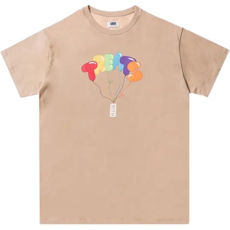 Футболка Kith Песочно-бежевые Мужские T-рубашки - изображение 1