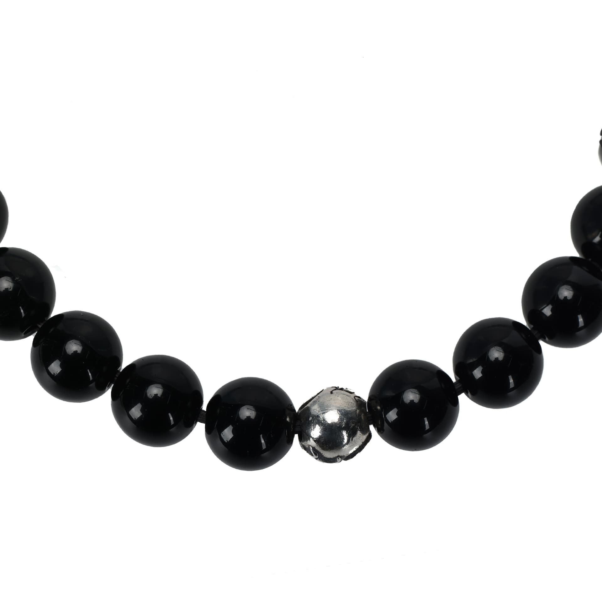 Chrome Hearts Obsidian Bead Bracelet - изображение 4