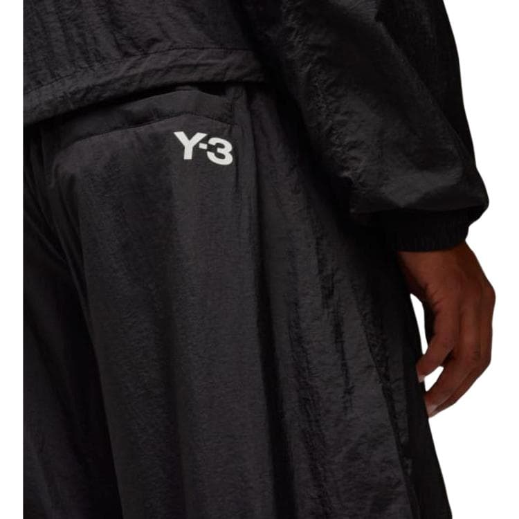 Штаны Y-3 Y-3 Брюки с нейлоновой оболочкой На шнурках Удобный Повседневный Полосатый Вязаные свитшоты Мужской Черный - изображение 2