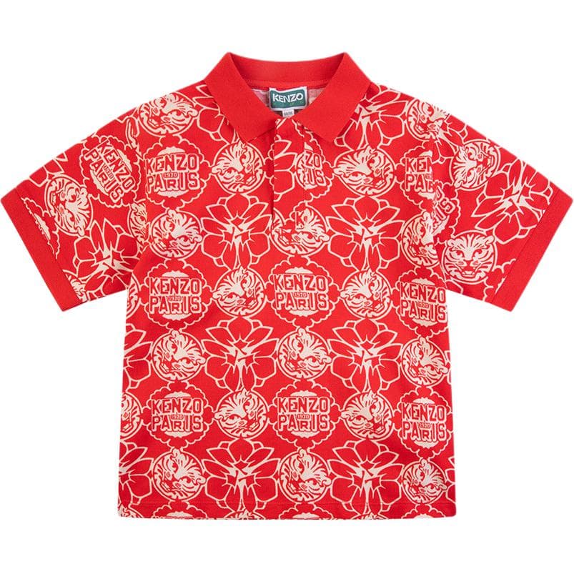KENZO Многоцветное Детское Поло - изображение 1