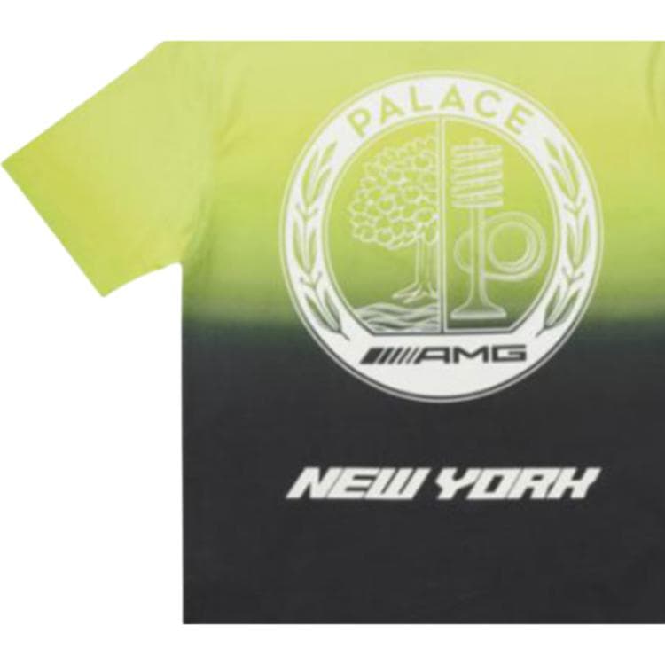 Футболка PALACE x AMG Palace Amg 2.0 New York T-Shirt BlaceLime T - изображение 4