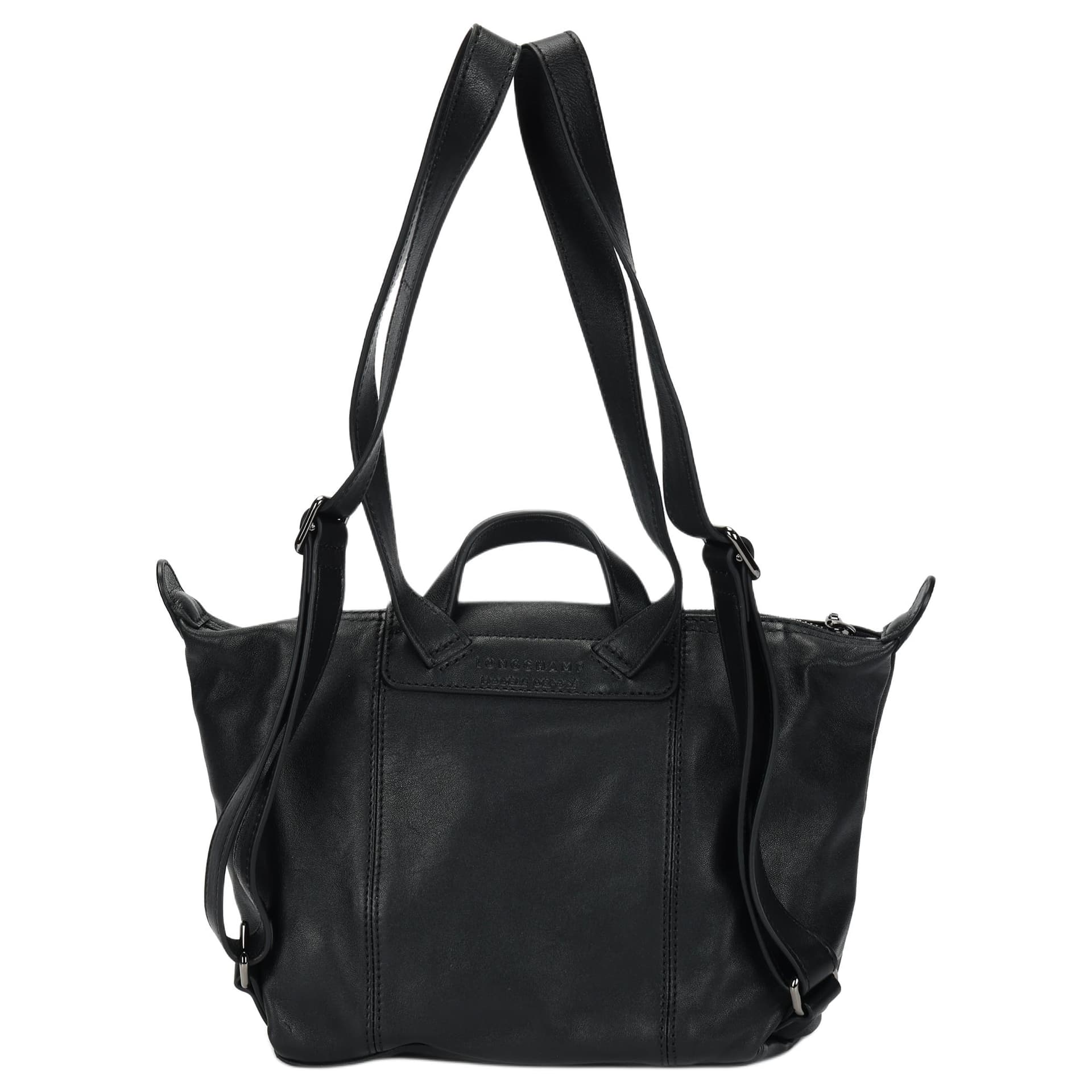 Рюкзак LONGCHAMP Le Pliage Cuir 21 Black - изображение 3