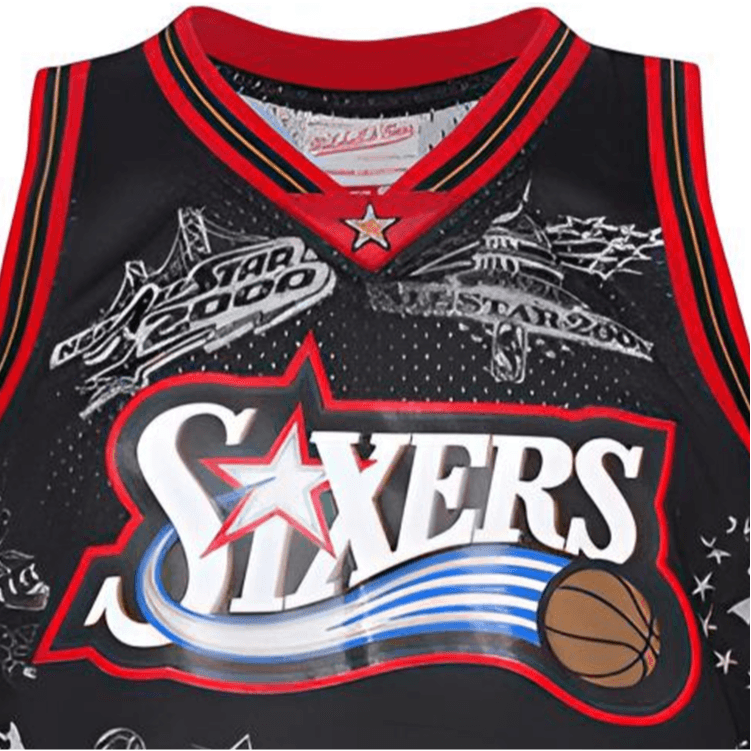 Баскетбольная майка Mitchell & Ness NBA Allen Iverson 3 Honor Edition Black - изображение 3