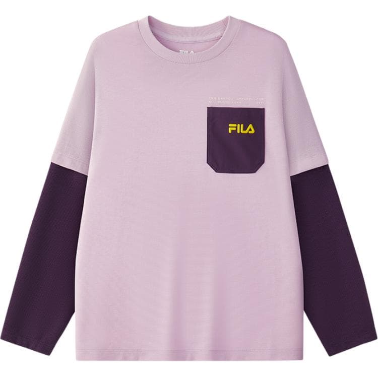 Футболка FILA Краснеющий Фиолетовый PVT Kids T Рубашки - изображение 1