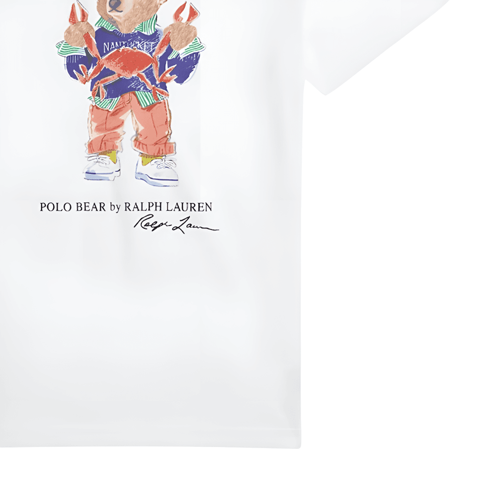 Футболка Polo Ralph Lauren T-рубашка белая детская - изображение 6