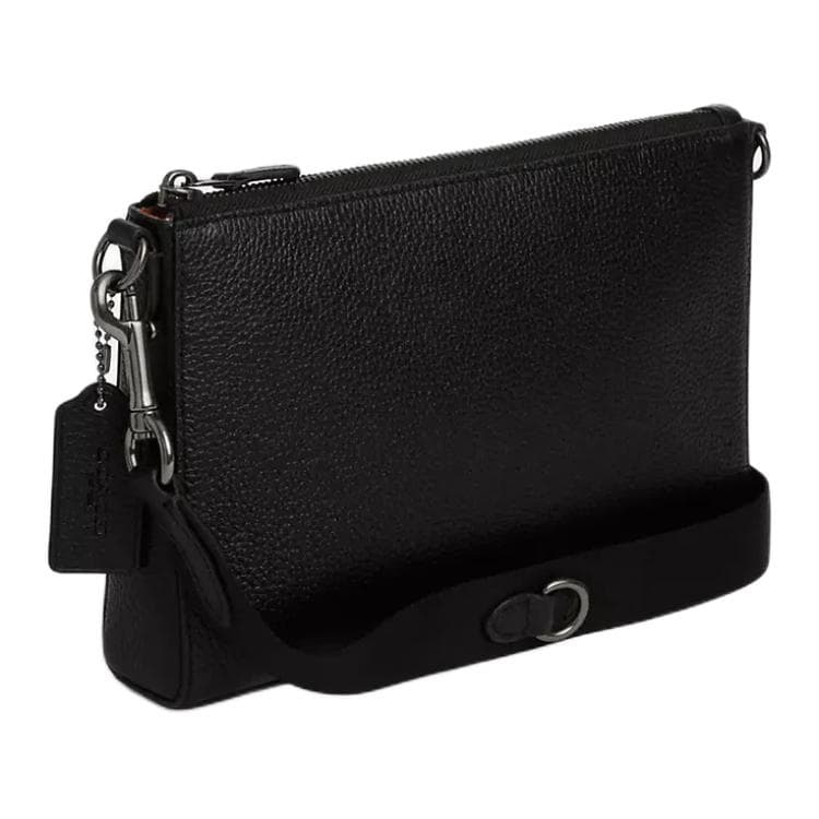 Сумка через плечо COACH Holden Ткань с коровьей кожей Комбинированная сумка Сумка через плечо Средняя Мужская Коричневая и Черная - изображение 2