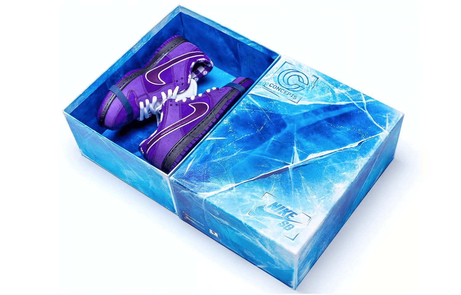 Кроссовки CONCEPTS x Nike Dunk SB Purple Lobster — фото 2
