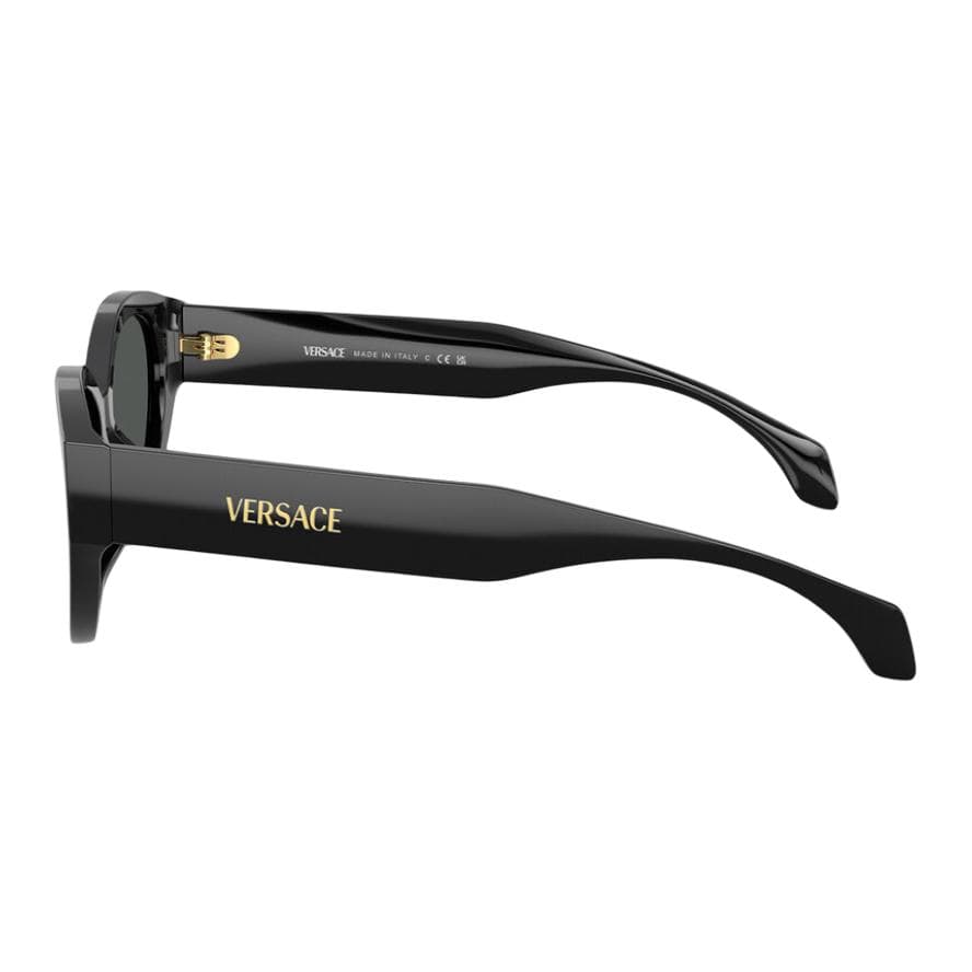Солнцезащитные очки Versace OVAL SUNGLASSES Женские Черный - изображение 3