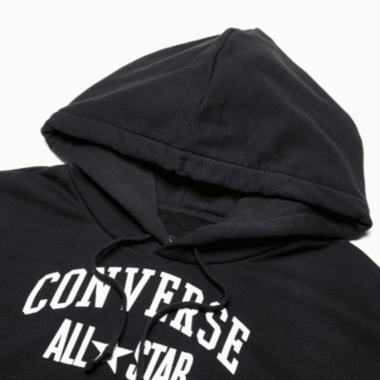 Худи Converse Толстовка с принтом букв женская черная - изображение 3