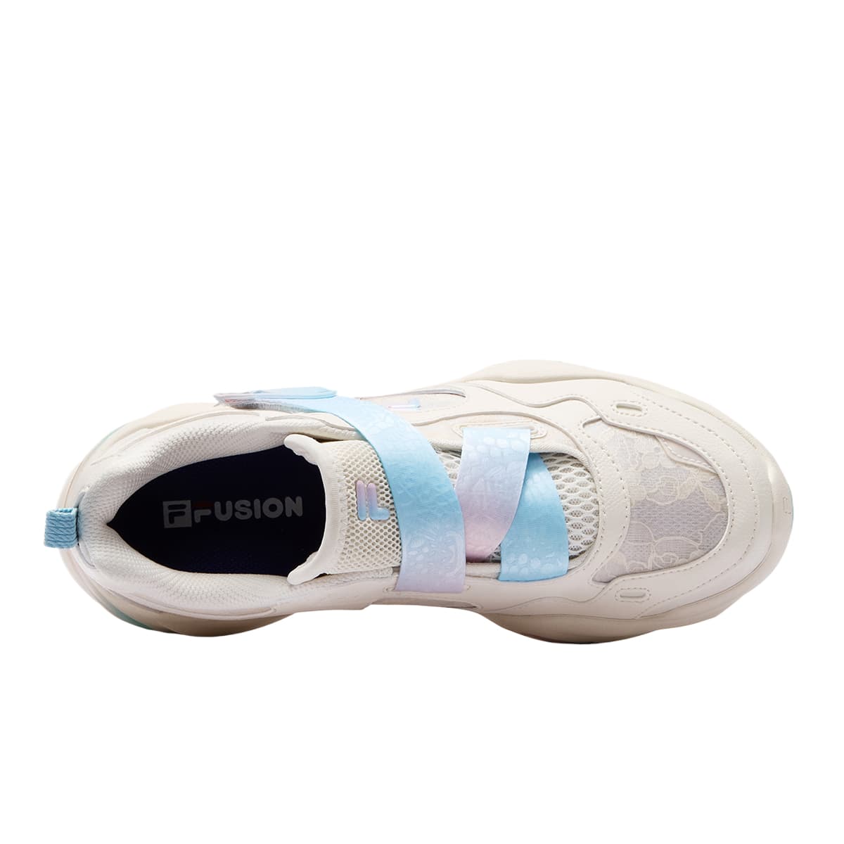 Кроссовки FILA FUSION EVA SLIM Waterdrop Shoes Низкие повседневные женские туфли бежевого цвета - изображение 3