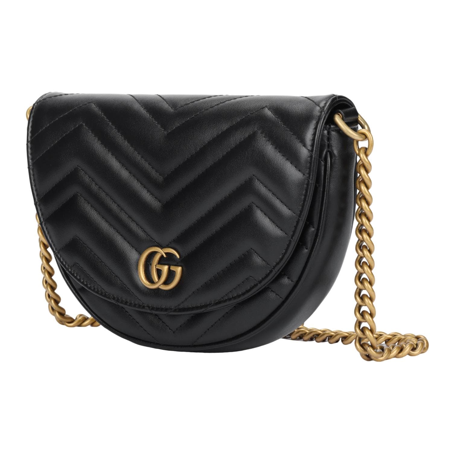 Сумка через плечо Gucci Marmont Mini Black - изображение 2