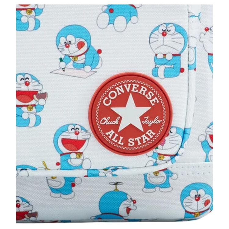 Рюкзак Converse x Doraemon Совместная коллекция GO 2 Рюкзак с принтом персонажа, застежка-молния, унисекс, парный, синий белый - изображение 8