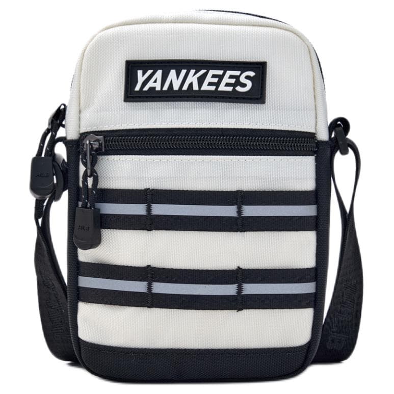 Мини-сумка MLB New York Yankees Нейлоновая Сумка через плечо Мини Женский Бежевый Черный - изображение 1