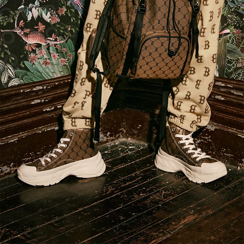 Кеды MLB Chunky High Mono Khaki - изображение 5