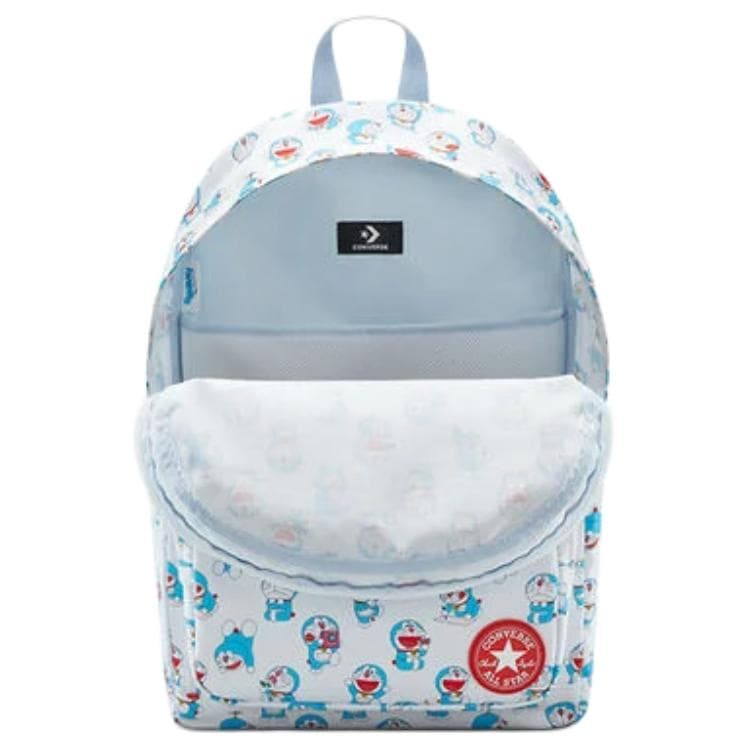 Рюкзак Converse x Doraemon Совместная коллекция GO 2 Рюкзак с принтом персонажа, застежка-молния, унисекс, парный, синий белый - изображение 5