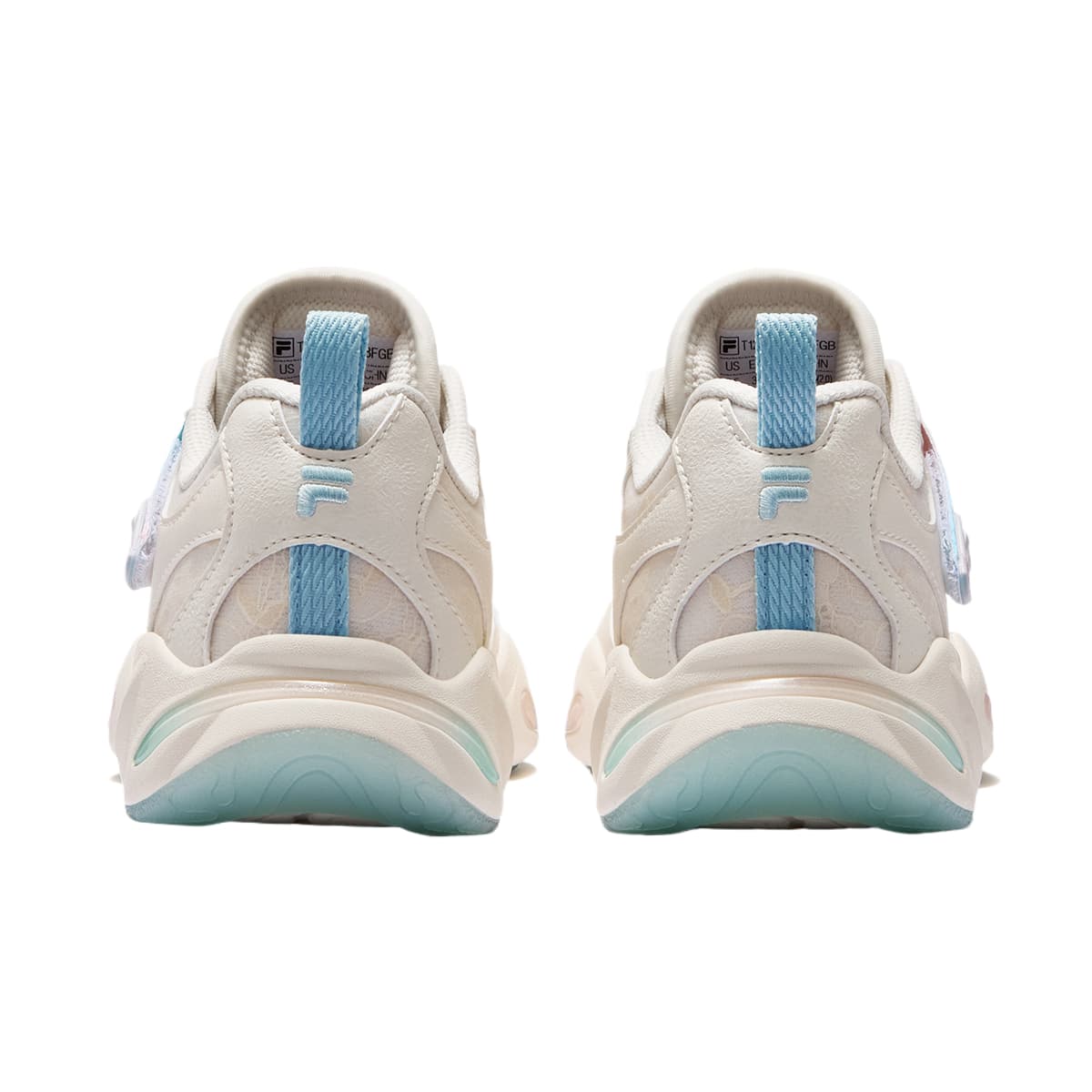 Кроссовки FILA FUSION EVA SLIM Waterdrop Shoes Низкие повседневные женские туфли бежевого цвета - изображение 4