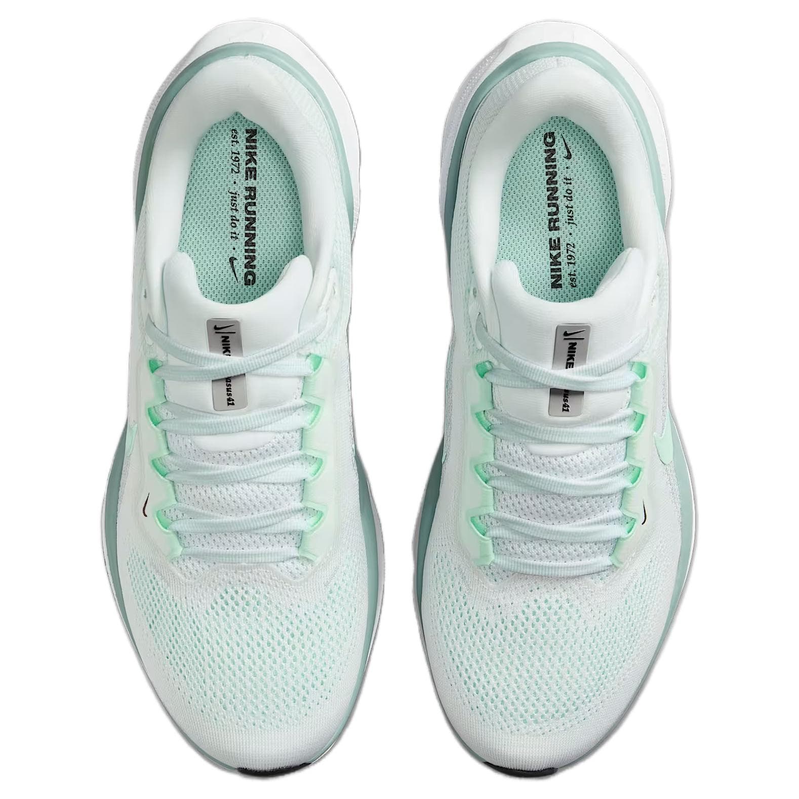 Кроссовки для бега NIKE Pegasus 41 Дышащий Low Топ ZOOM Воздух Повседневный Бег на длинные дистанции Обувь Women's White Зелёный - изображение 4