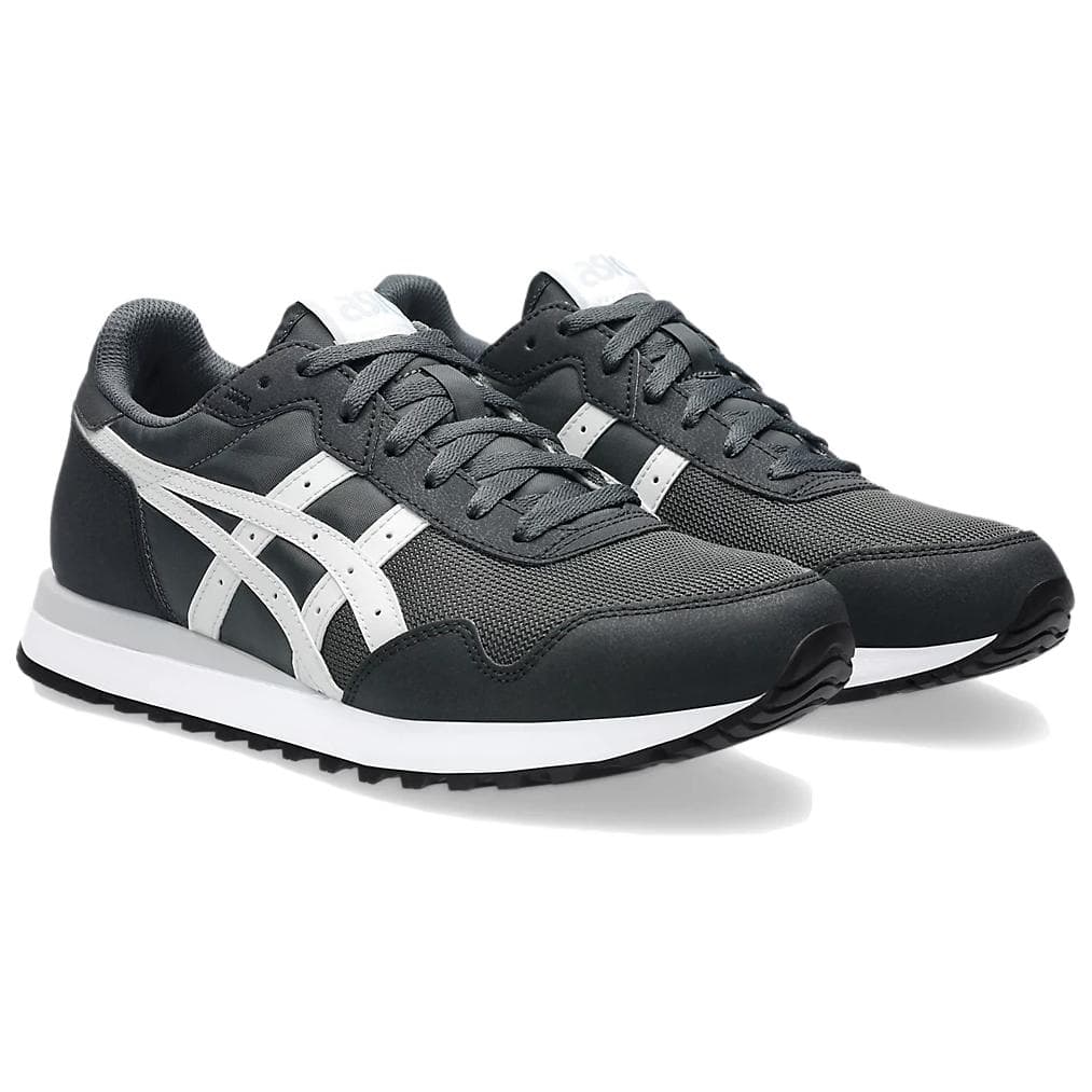 Кроссовки Asics Tiger Runner II Устойчивые к истиранию Низкие Повседневные Беговые Кроссовки Унисекс Графитовый Серый - изображение 3