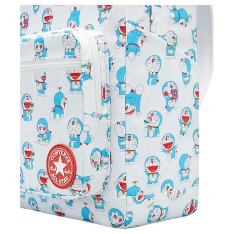 Рюкзак Converse x Doraemon Совместная коллекция GO 2 Рюкзак с принтом персонажа, застежка-молния, унисекс, парный, синий белый - изображение 6