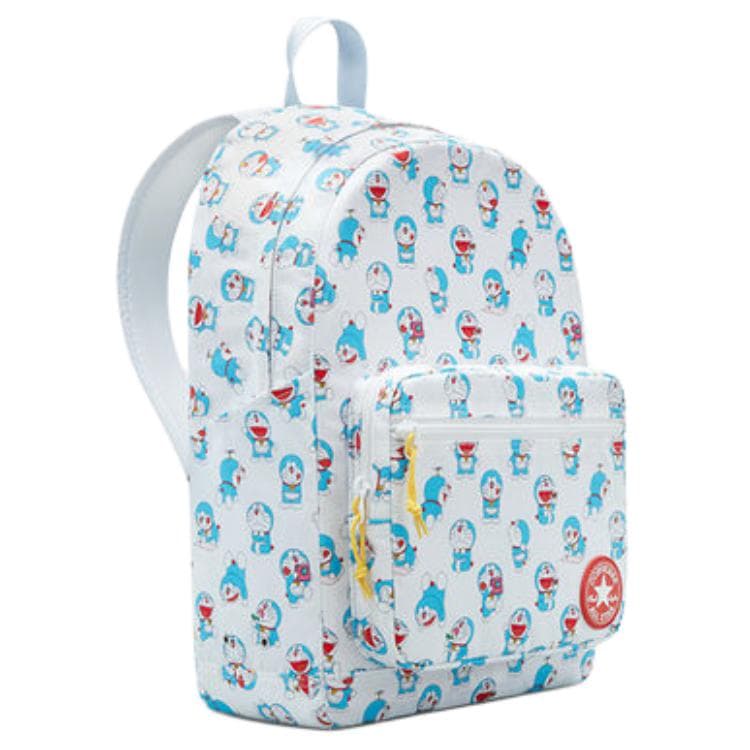 Рюкзак Converse x Doraemon Совместная коллекция GO 2 Рюкзак с принтом персонажа, застежка-молния, унисекс, парный, синий белый - изображение 2