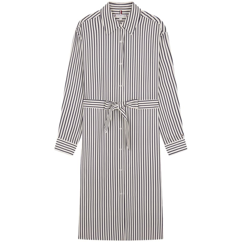 Платье Tommy Hilfiger Длинное платье с длинными рукавами для женщин - изображение 1