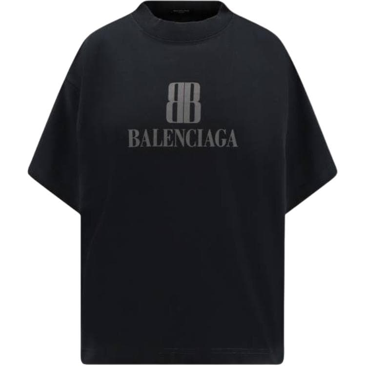 Футболка Balenciaga T-рубашка с рукавом-кафтан женская черная - изображение 1