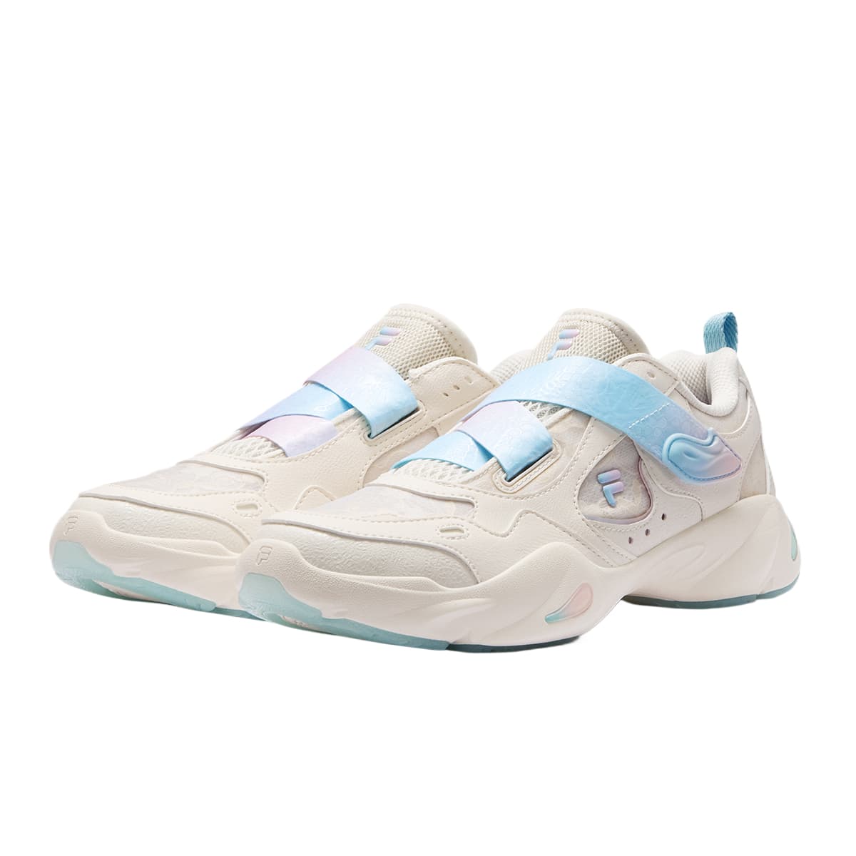 Кроссовки FILA FUSION EVA SLIM Waterdrop Shoes Низкие повседневные женские туфли бежевого цвета - изображение 2