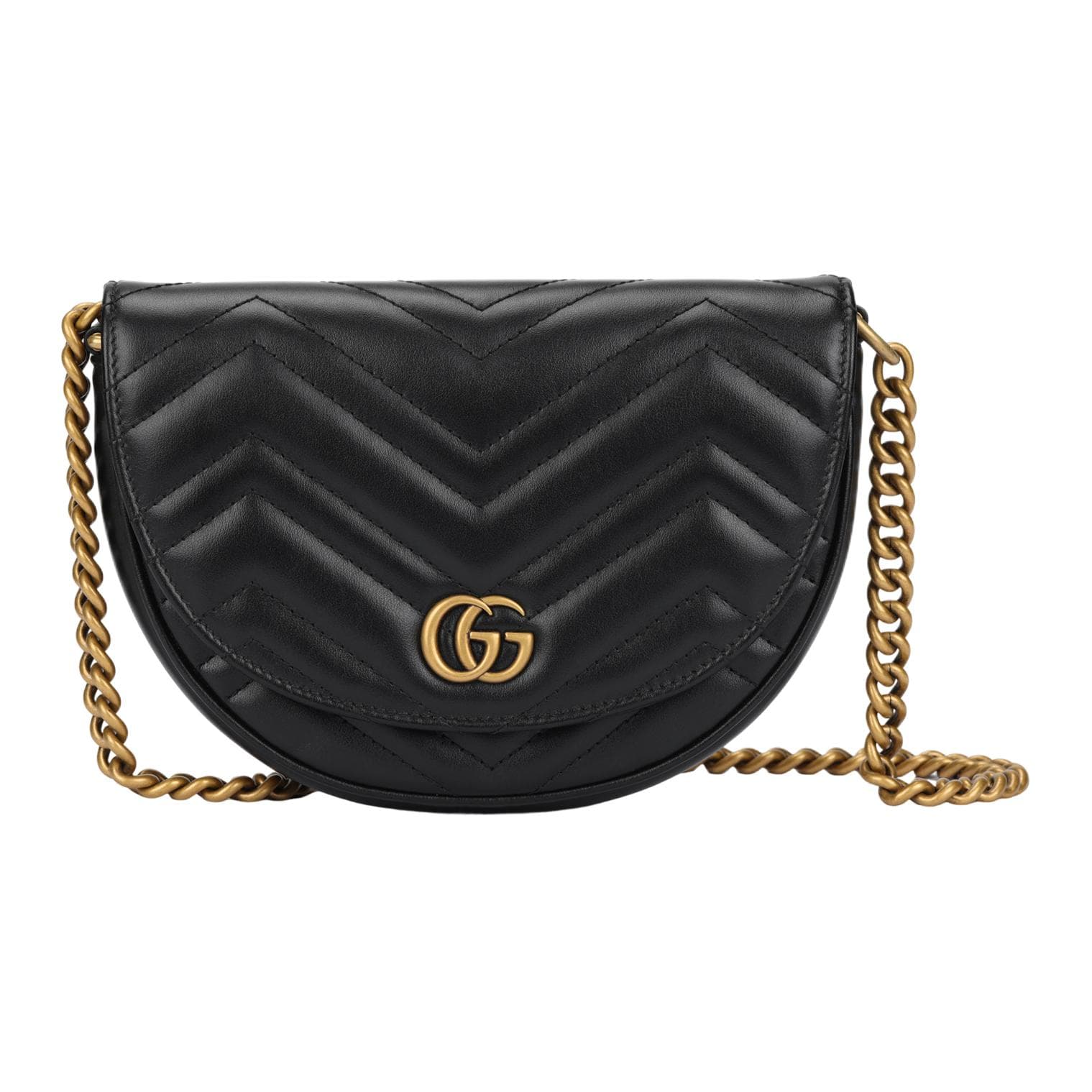 Сумка через плечо Gucci Marmont Mini Black - изображение 1