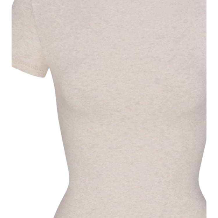 Футболка skims COTTON JERSEY T-SHIRT T HEATHER OATMEAL - изображение 3