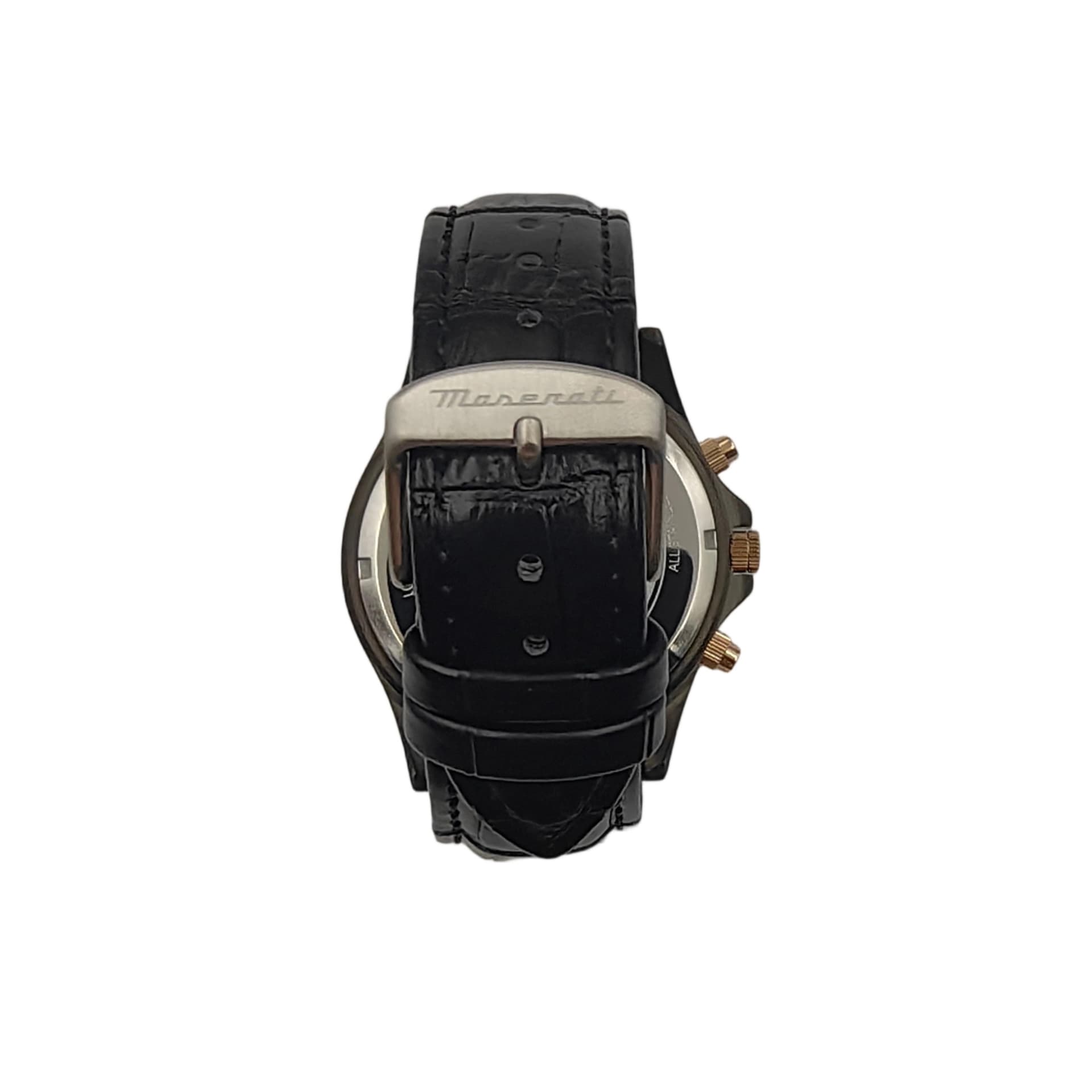 Механические часы Maserati Часы на запястье Кварцевый механизм Естественная кожа Шнуровка 44 мм Синий циферблат Мужские часы - изображение 4