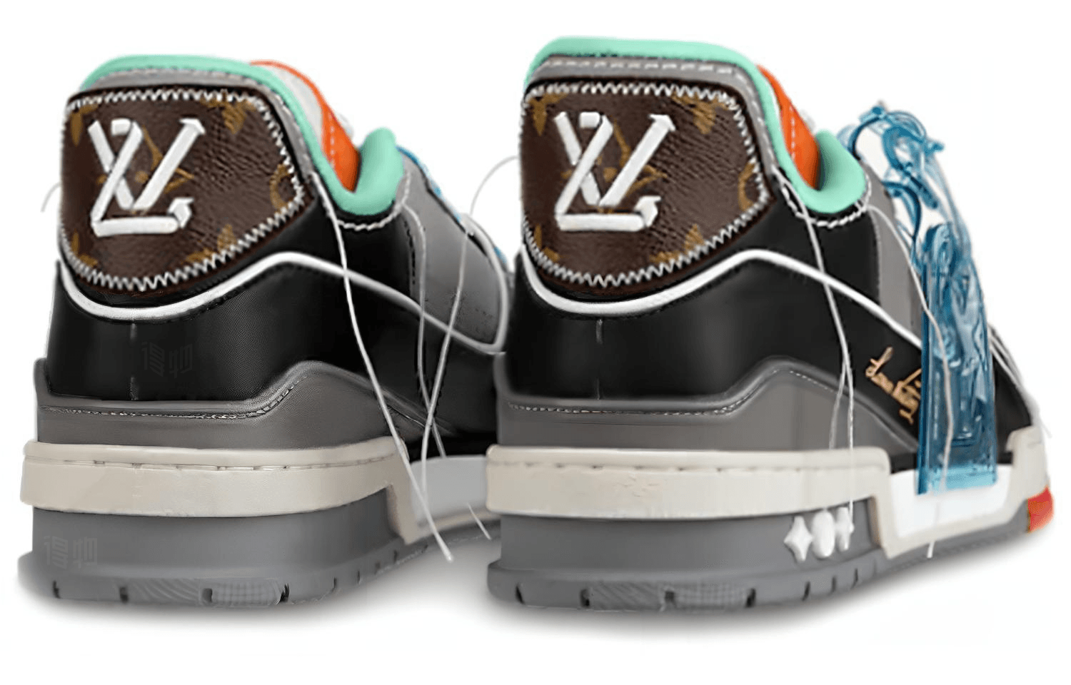 Кроссовки Louis Vuitton Trainer Black Blue - изображение 3