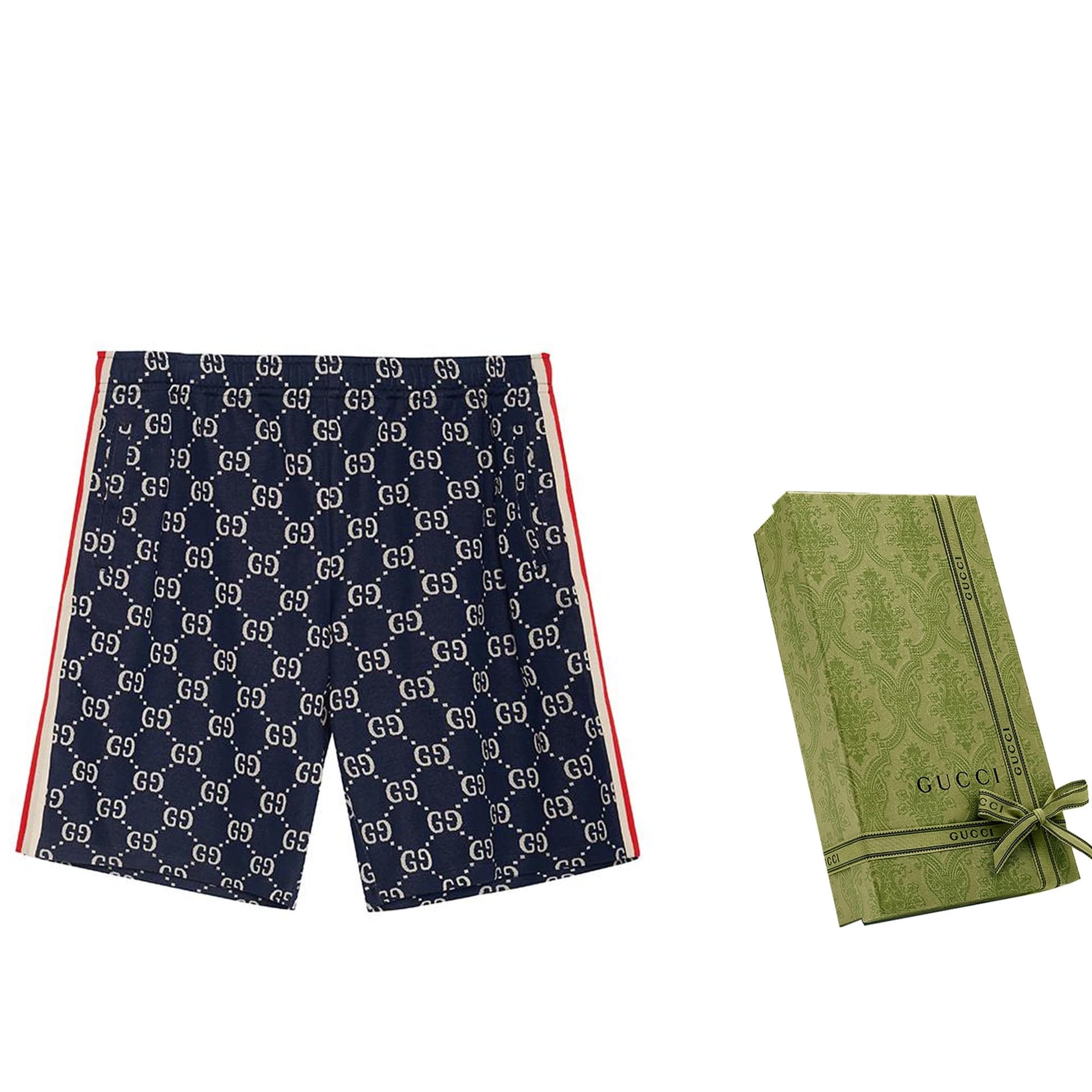 Шорты Gucci Shorts Blue - изображение 9