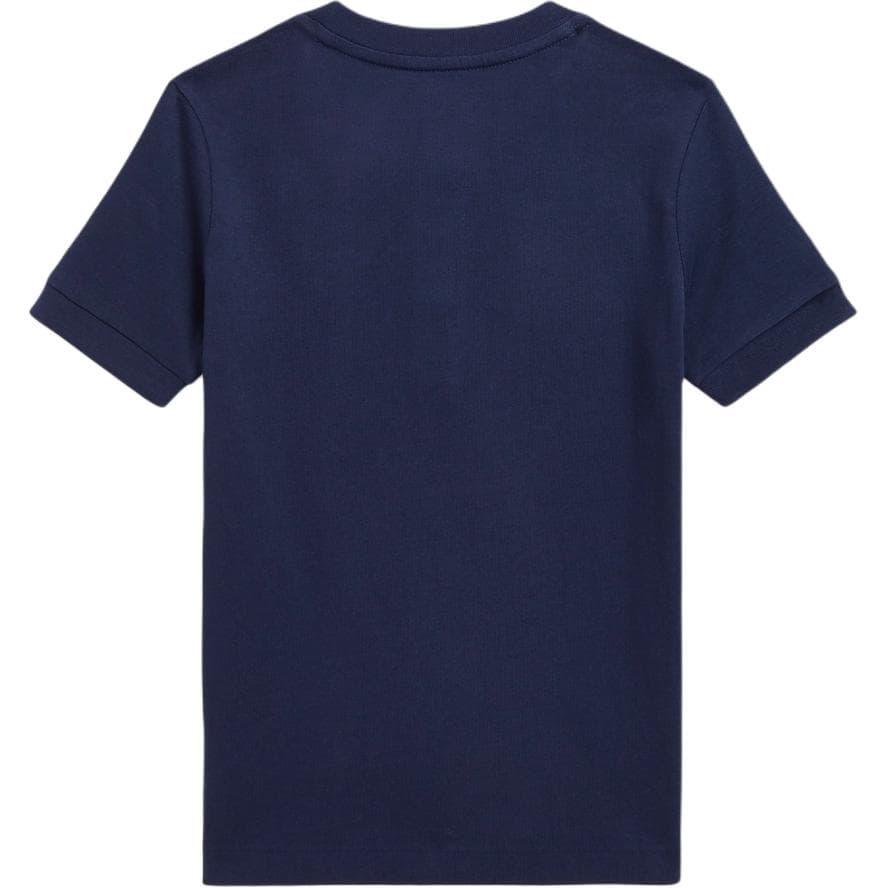 Футболка Polo Ralph Lauren T-рубашка темно-синяя детская - изображение 2