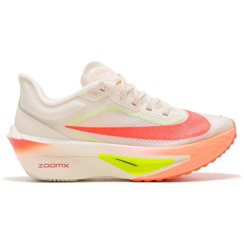 Кроссовки для бега Nike Zoom Fly 6 Дышащие Низкие Кроссовки ZoomX для Марафона и Тренировок Беговые Кроссовки Женские Белые Оранжевые - изображение 2