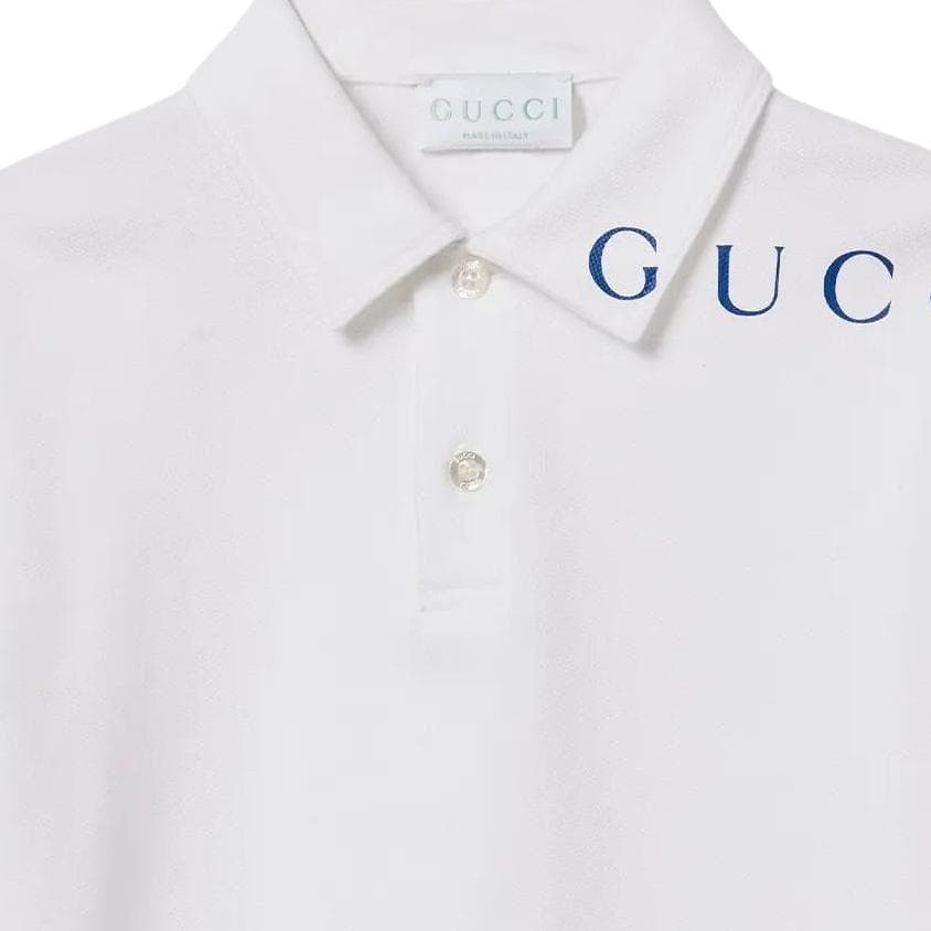 GUCCI Поло SS25 Early Разборный обруч Kids' Collection Белый Детский - изображение 3