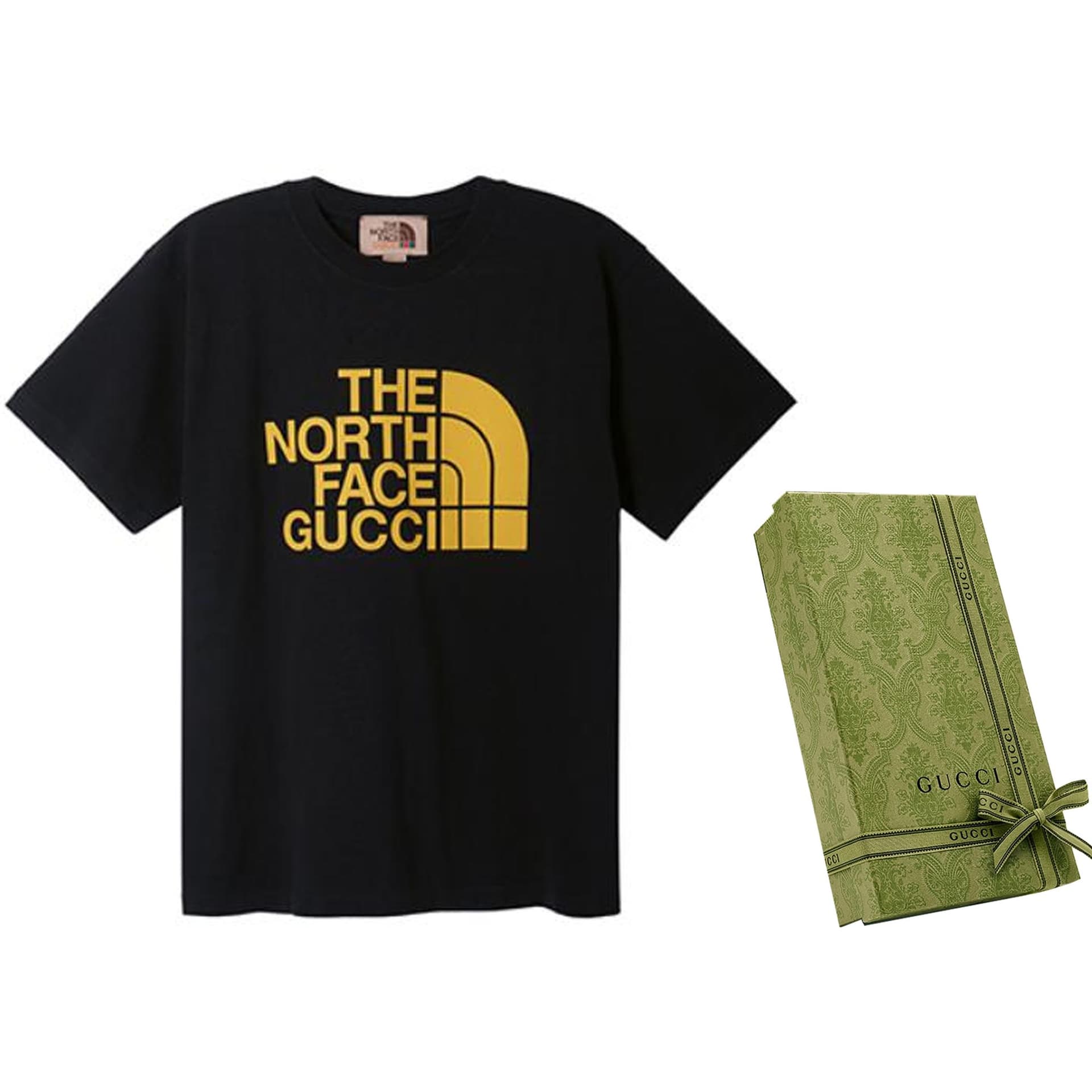 Футболка Gucci x The North Face Black Logo T-Shirt - изображение 4