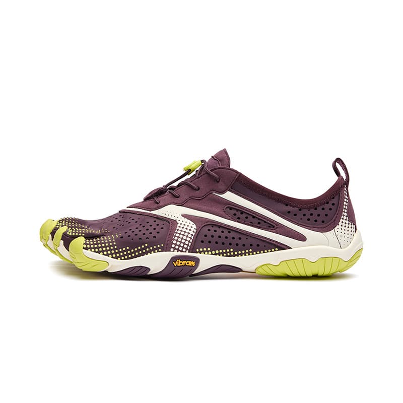 Кроссовки Vibram V Run Износостойкие Дышащие Легкие Кроссовки для тренировок Мужские Темно-фиолетовые Слоновая кость - изображение 1