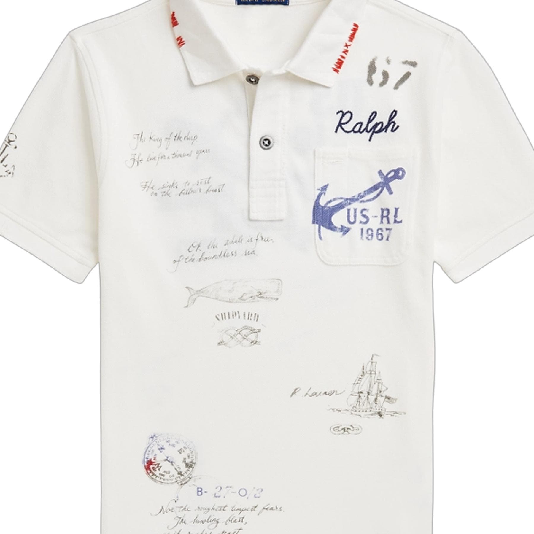 Поло Polo Ralph Lauren Белое Детское - изображение 4
