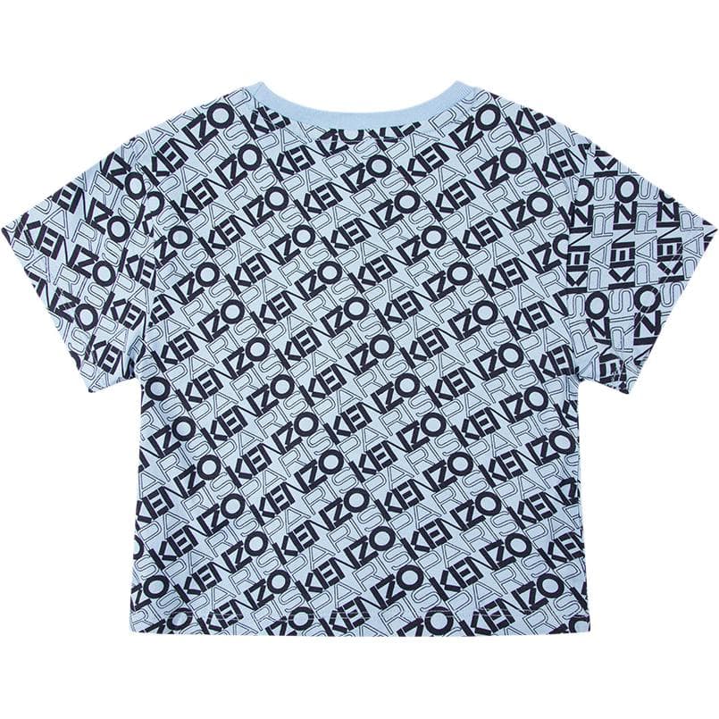 Футболка KENZO T Рубашка SS25 Розово-синяя Детская - изображение 2