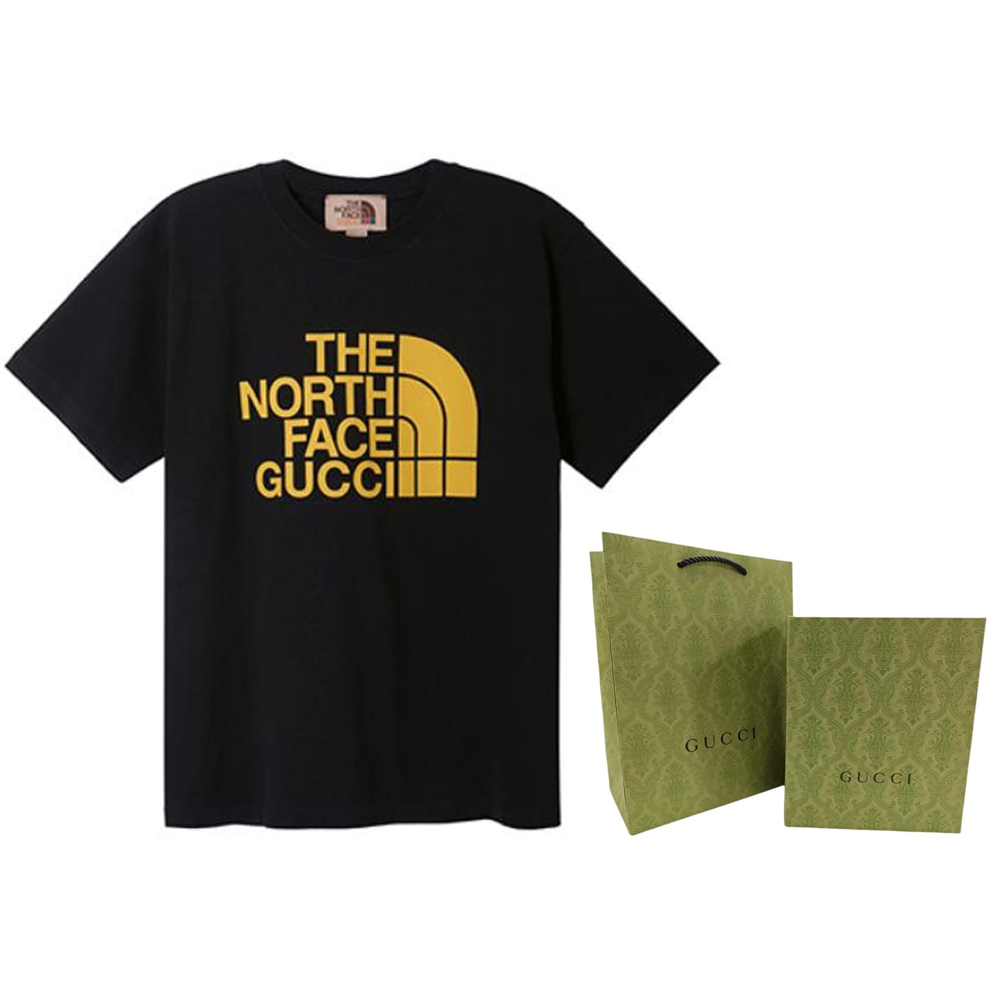 Футболка Gucci x The North Face Black Logo T-Shirt - изображение 5
