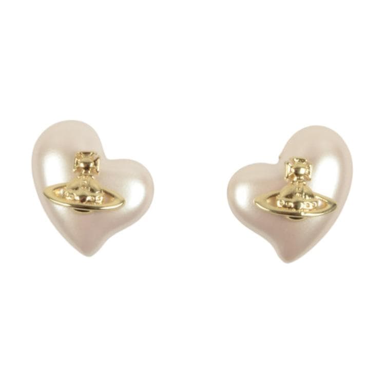 Серьги Серьги Vivienne Westwood с брассовыми штифтами женские бежевые - изображение 1