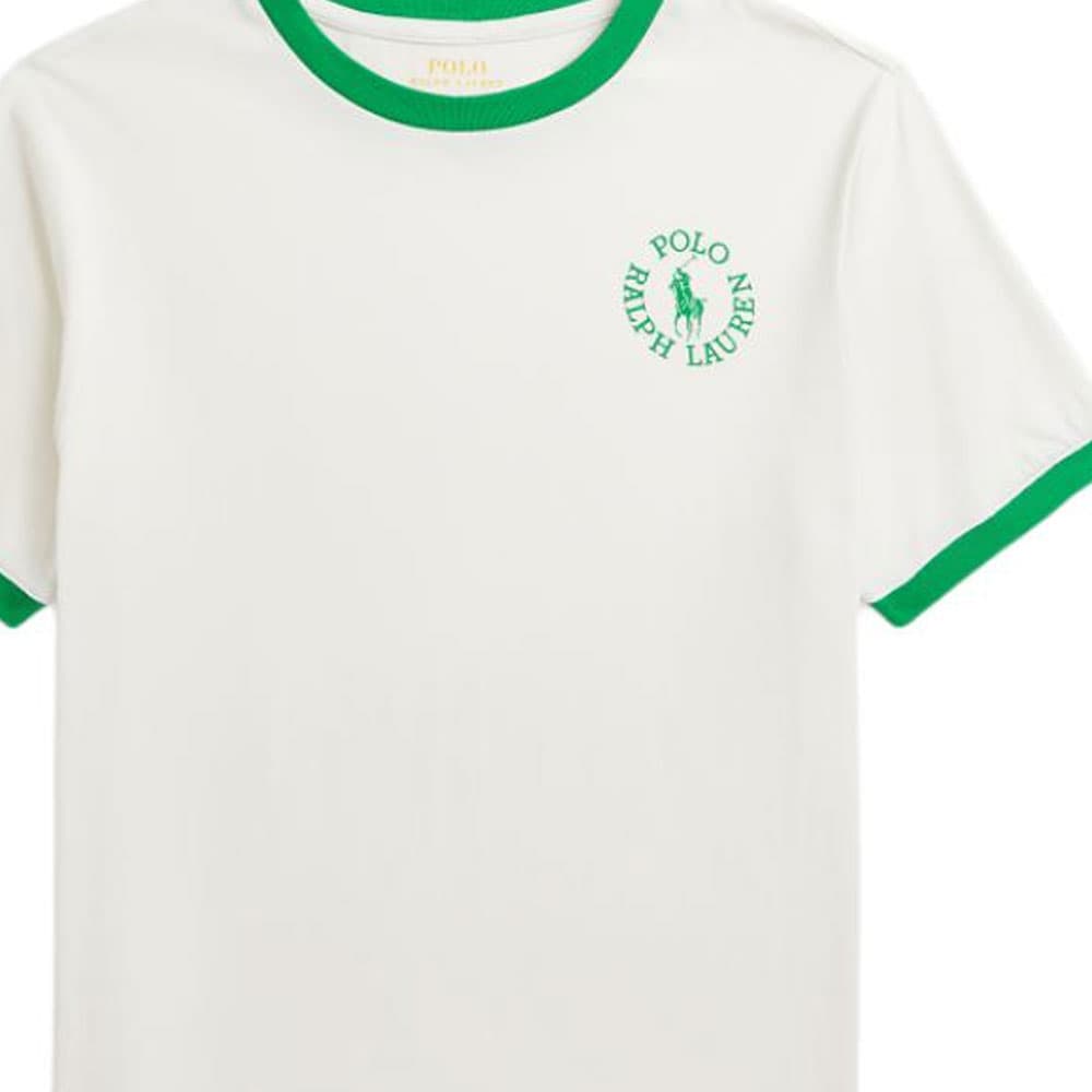 Футболка Polo Ralph Lauren T-рубашка экрю для детей - изображение 3