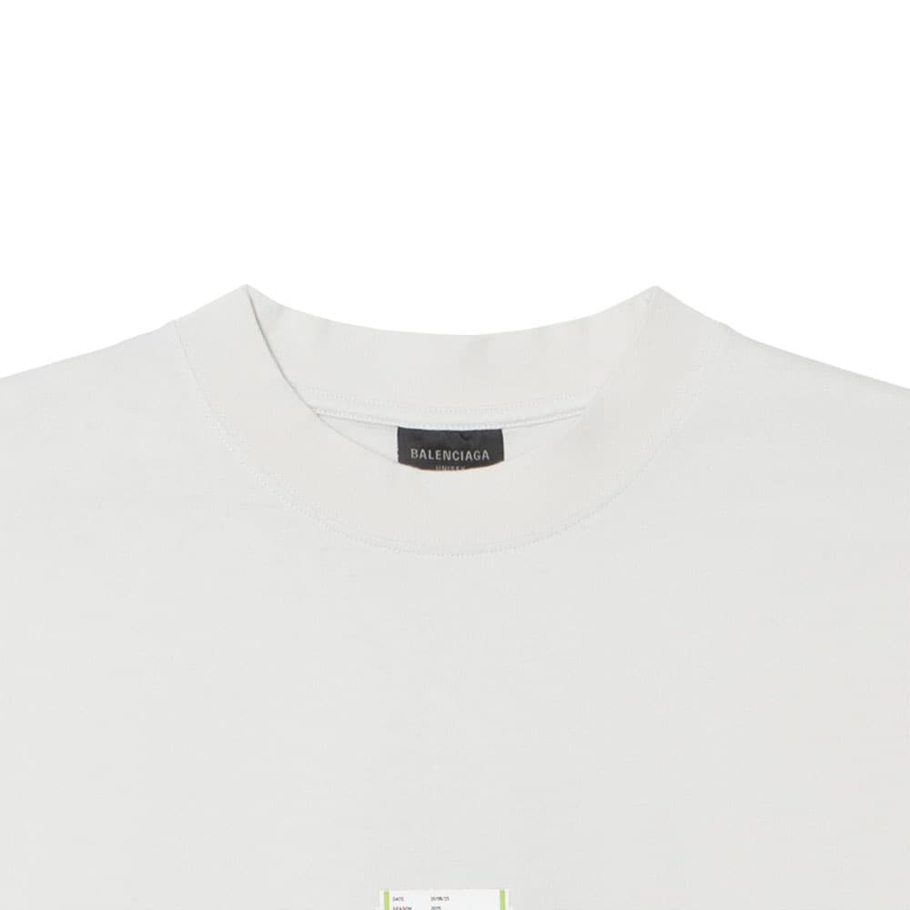 Футболка Balenciaga SS25 Футболка Средний Размер Крой Мужская Белая - изображение 4