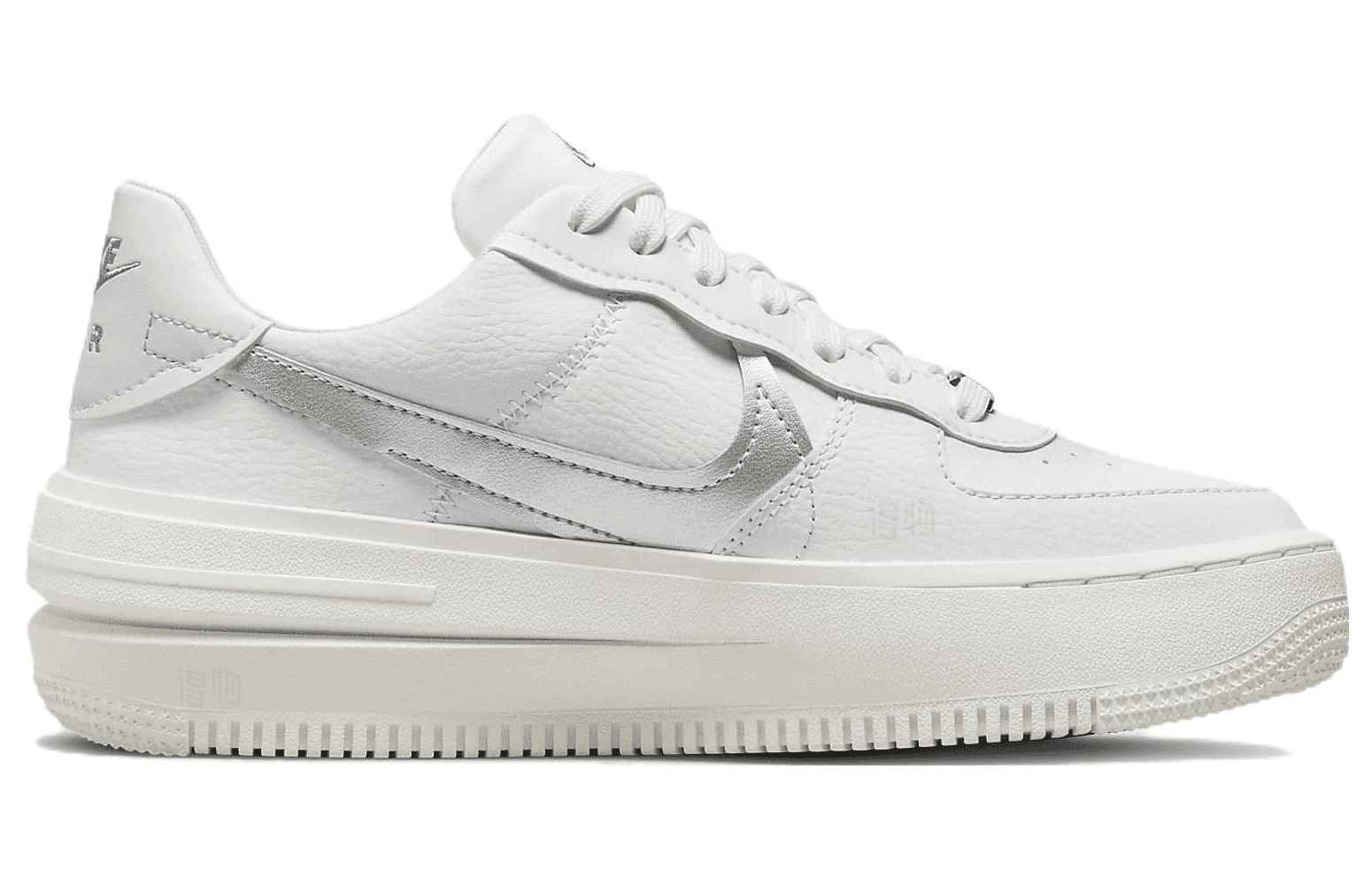 Кроссовки Nike Air Force 1 Low PLT.AF.ORM White Silver — фото 2