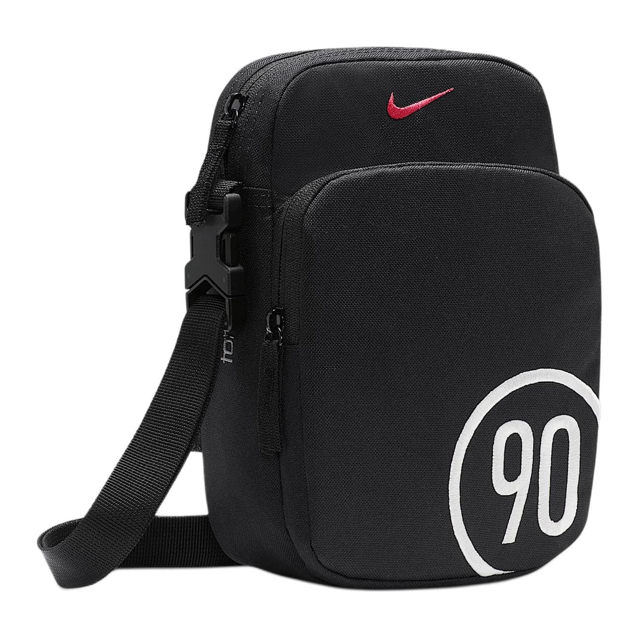 Сумка через плечо Nike Total 90 Полиэстеровая ткань Сумка через плечо Унисекс Черный Красный - изображение 2